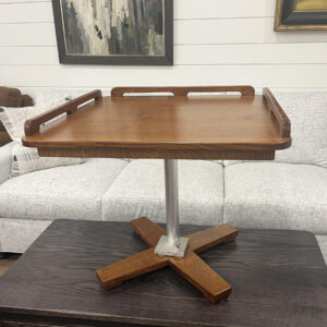 28" x 28" Boat Coffee Table with Side Rails in Quartersawn White Oak