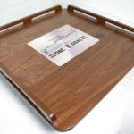 28x28 Walnut with Insert Perspective
