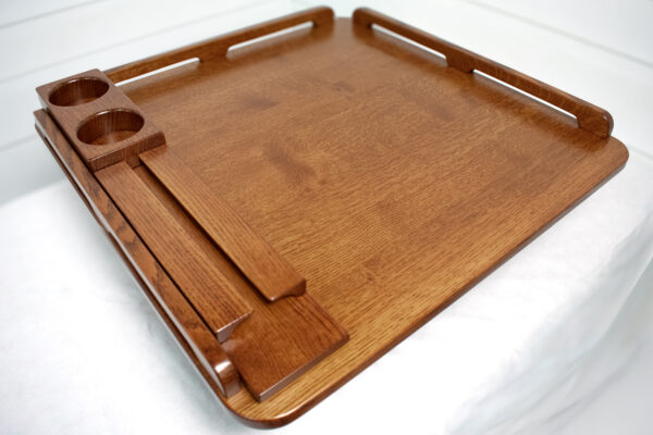Double Wine Rack for 28x28 Table Quartersawn White Oat