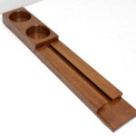 Quartersawn White Oak Double Wine Rack Perspective