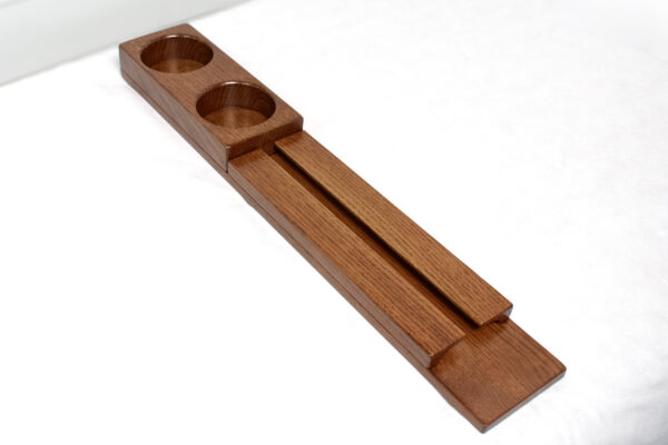Quartersawn White Oak Double Wine Rack Perspective