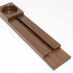 Walnut Wine Rack Perspective
