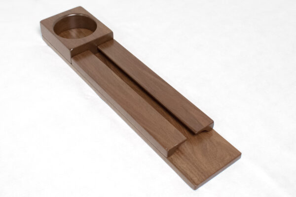 Walnut Wine Rack Perspective