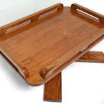 14x22 Cherry Boat Table Perspective