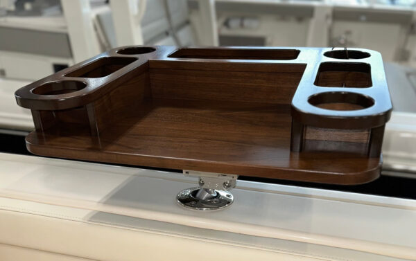 Hydrator: 18" x 24" Gunwale Mount Wine Bar in Walnut - Image 5