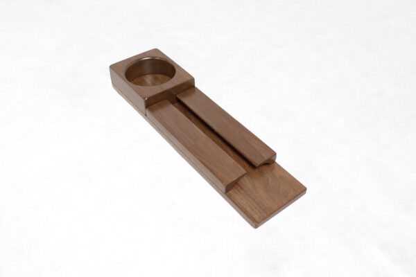Walnut Mini Wine Rack Persp