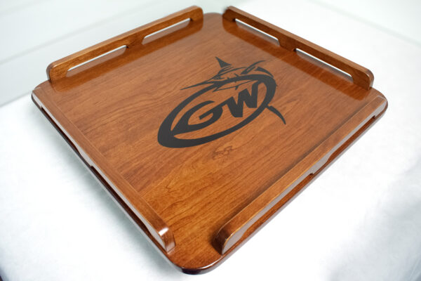 22_5x22_5 Cherry Grady White Logo Insert
